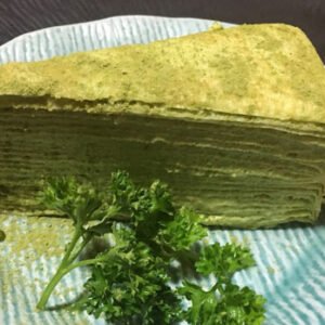green tea crepe cake