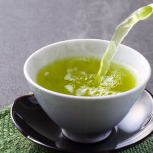 hot green tea