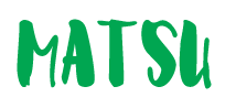 matsu sushi word logo
