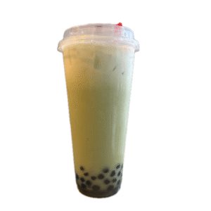 matcha milk tea (+boba pearls)